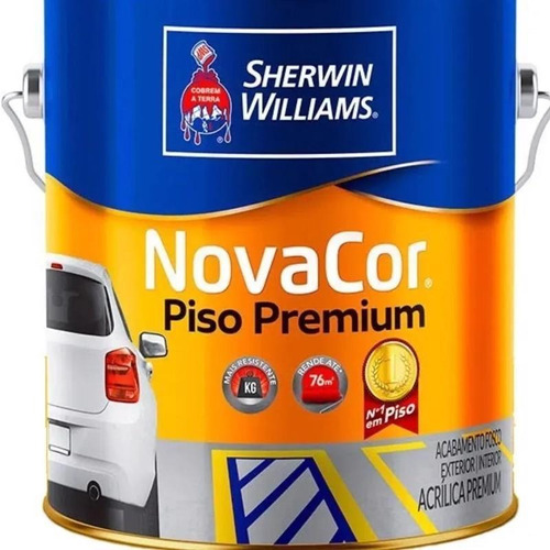 Tinta Para Piso Novacor Branco (galão 3,6l) Sherwin Williams