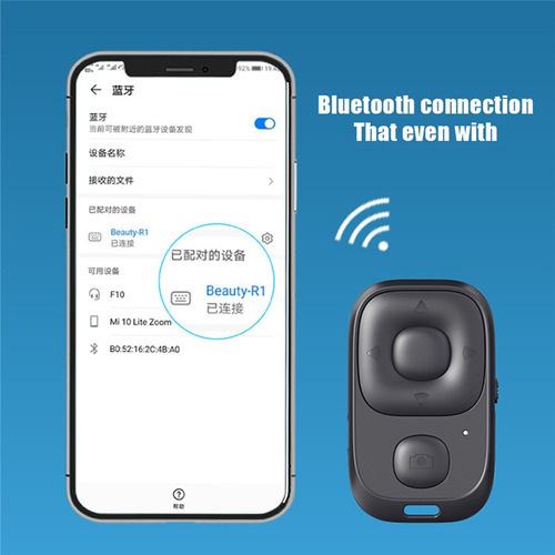Control Remoto Bluetooth Inalámbrico Recargable Con Temporiz