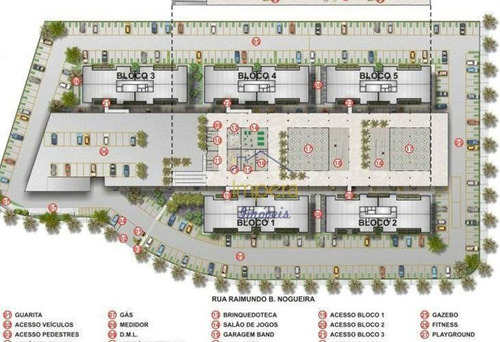 Imagem 21 de 30 de Lindo Apto No Spazio Campo Di Bragança, Com 2 Dormitórios À Venda, 47 M² Por R$ 208.000 - Palmeiras De São José - São José Dos Campos/sp - Ap1002