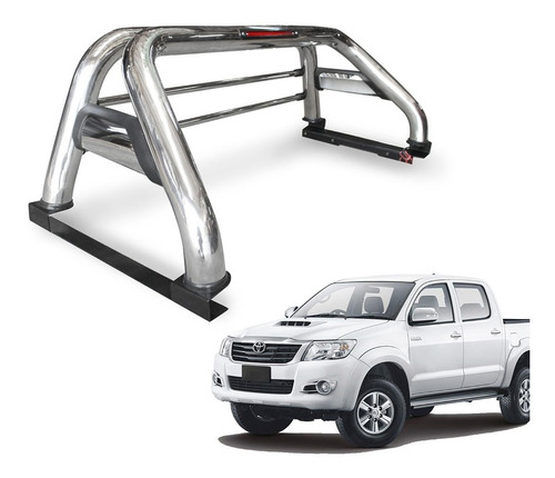 Barra Antivuelco Acero Inoxidable Toyota Hilux 2006-2015