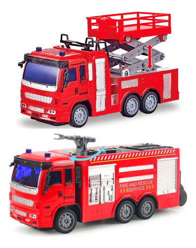Camión De Bomberos Con Control Remoto Inalámbrico Modelo Eng