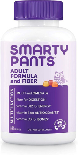 Smartypants Formula Adultos + Fibra Multivitaminas Omega 3 