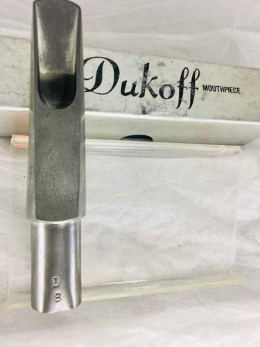 Boquilha Sax Baritono Metal Dukoff D8 Produto Novo Amassado