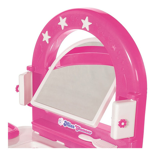 Juguete Tocador Set Belleza Calesita Miss Glamour Banquito
