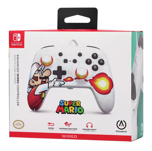 Powera Enhanced Wired Controller Mario - Switch
