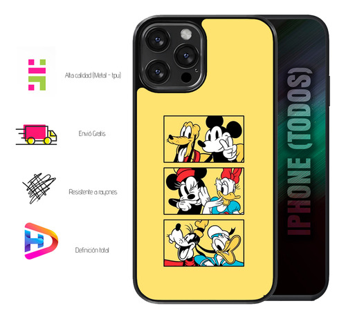 Funda + Dos Micas Para Iphone (todos) De Miickey Mouse Iphone 6 Plus