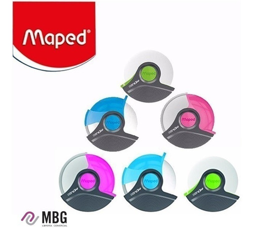 Imagen 2 de 3 de Goma De Borrar Maped Zenoa Con Cubre Blíster Pack Por 15 Und