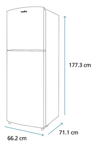 Refrigerador Mabe Automático 360 Lts Grafito
