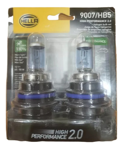 Luces Hella 9007 Hb5 100% + Luz High Performance 2.0