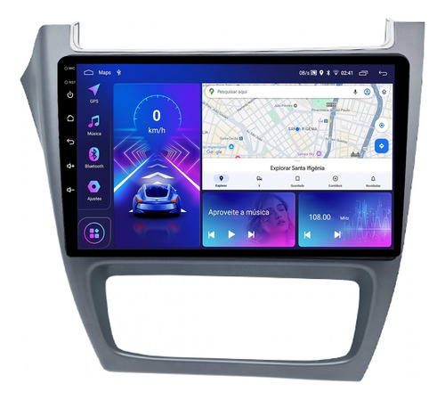 Multimidia Vw Fox 14/21 9p Android Auto Carplay 64gb