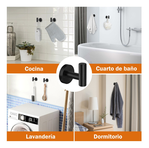 Set De 5 Accesorios Para Baño Acero Inoxidable