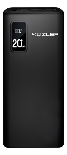 Cargador Portatil Powerbank 20000mah Kuzler Anke-105n Negro