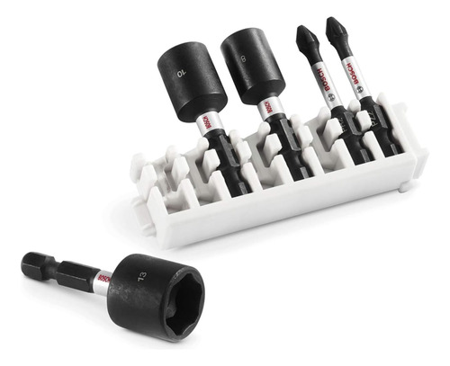 Set De Puntas Pz2-ph2 Y Dados 8-10-13mm Impact Control 5 Pzs