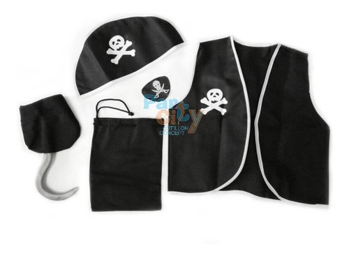 Disfraz Set Pirata Accesorios Oferta Dia Niño Cotillon 