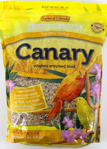 Sweet Harvest Canary Bird Food, Bolsa De 4 Libras  Mezcla De