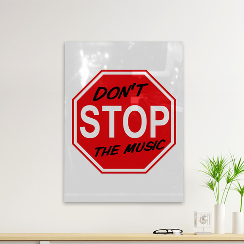 Cuadro Deco Dont Stop The Music (d0460 Boleto.store)