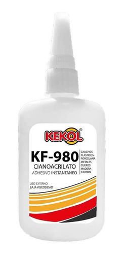 Adhesivo Instantáneo Universal Transparente 20ml Kekol Kf980