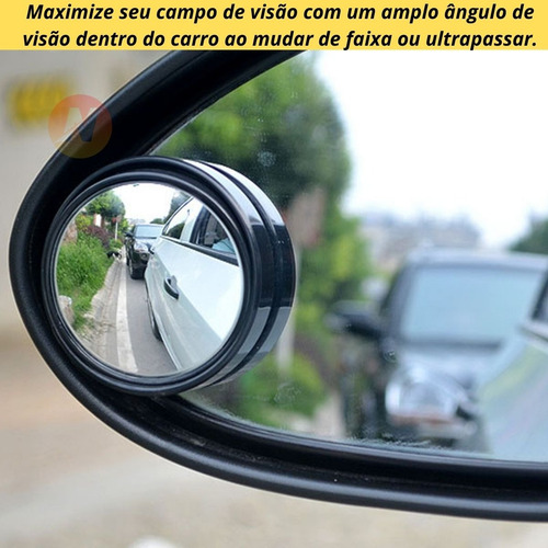 Imagem 4 de 7 de 2 Espelhos Convexo Auxiliar -universal Ponto Cego Resistente