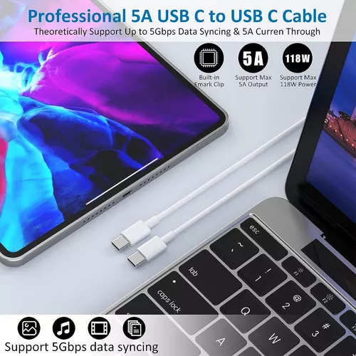 Cargador rápido USB-C de 67 W para MacBook Air de 13 pulgadas, M2 A2681,  MacBook Air de 15 pulgadas M2 A2941, MacBook Pro de 14 pulgadas M1 Max/Pro