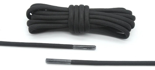 2 Cordones Negro Redondos Para Zapatilla 0,4cmx120cm Zapato