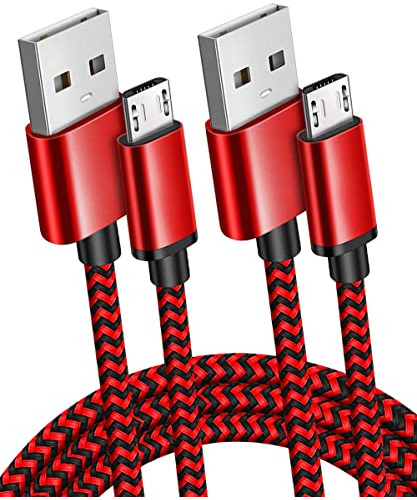 2pack 10ft Long Micro Usb Android Cable De Carga Rápida De C