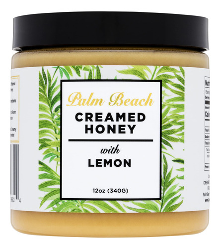 Palm Beach Creamed Honey Con Limn, Miel Natural Batida De Fl