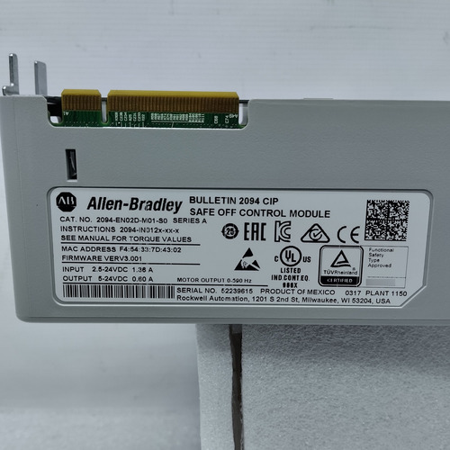 Modulo De Control Allen Bradley 2094-en02d-m01-s0 (Usado)