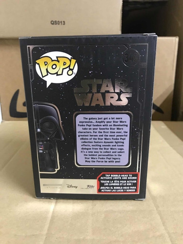 Darth Vader Luz Y Sonido 343 Star Wars Funko Pop Original