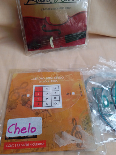 Juego De Cuerdas Para Violonchelo 3/4-4/4 Pearl River