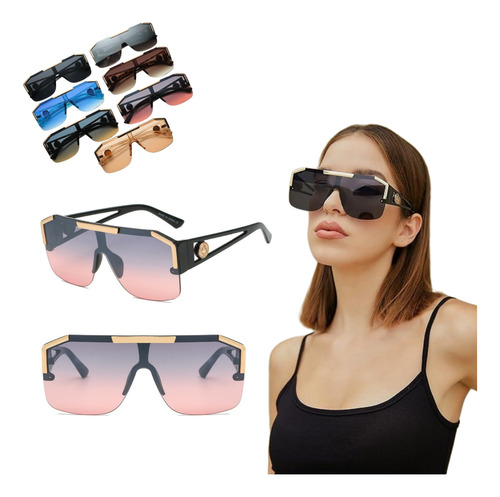 Lentes De Sol Mujer Accesorios Moda Polarizados Gafas Grande