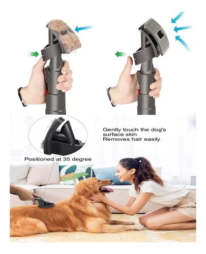 Shaoke For Dyson Pet Grooming Tool, Cepillo De Aspiración