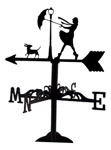 Veleta De Metal Pequeña, Indicador De Dirección Del Chica