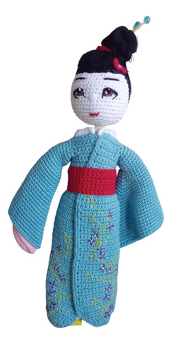 Geisha Muñeca Amigurumi