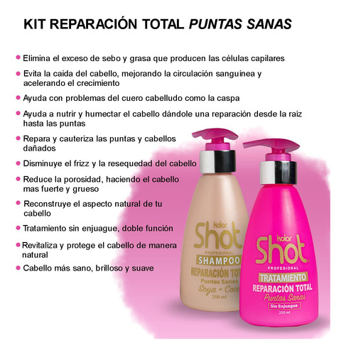 Shampoo Y Tratamiento Para Cabello Maltratado Sin Parabenos