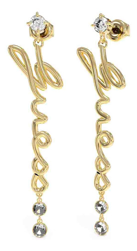 Aretes Mujer Guess Joyeria Aretes Pendientes Arracadas Color Dorado4