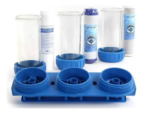 Filtro De Agua Triple Antisarro Ablandador 10 X 2.5