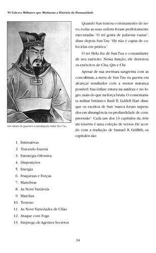 50 Líderes Militares: Que mudaram a história da humanidade, de Weir, William. Editorial M.Books do Brasil Editora Ltda, capa mole em português, 2008