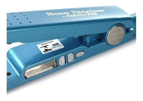 Imagen 5 de 5 de Planchita de pelo BaBylissPRO Nano Titanium Iónica Digital BABNT2091T azul 220V