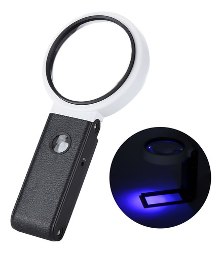 Lupa Led, Lente Hd Plegable, Portátil, Abs