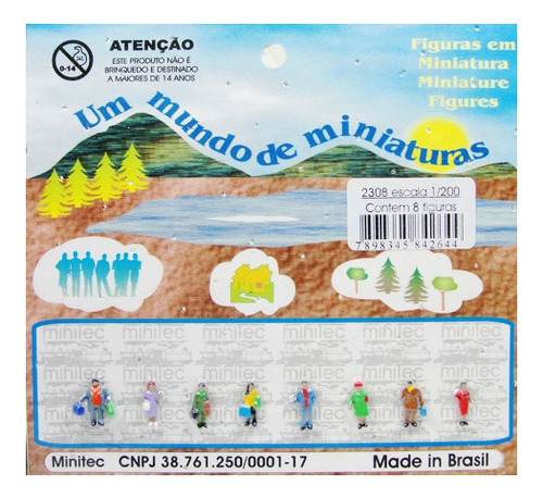 Figuras De Pessoas Para Maquetes 1/200 2308 Minitec 08 Peças