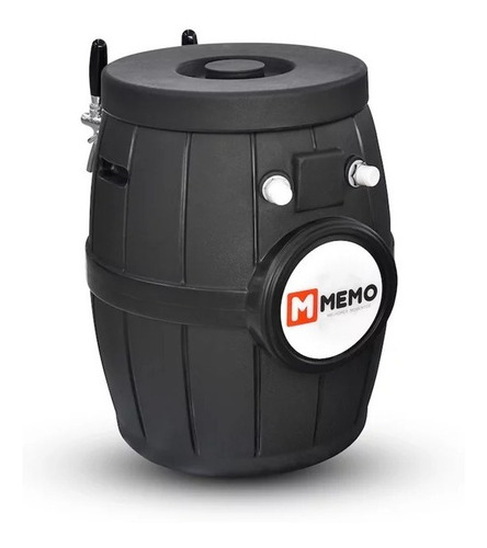 Chopera Cerveza A Hielo Barril Negro 2 Canillas Memo 23 Lts