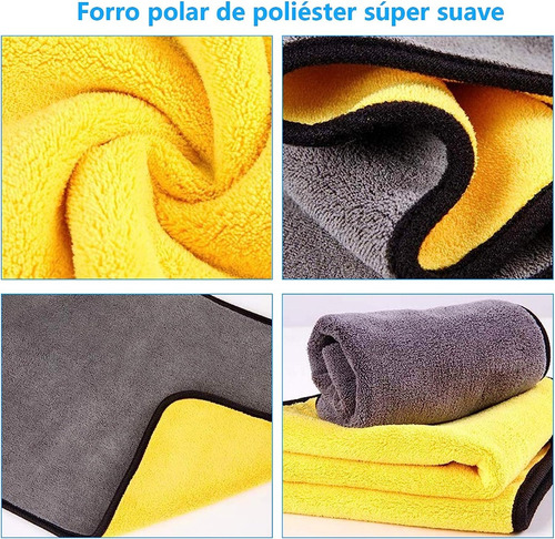 5 Paño Mágico Seco Con Toalla Superfina 30x40cm