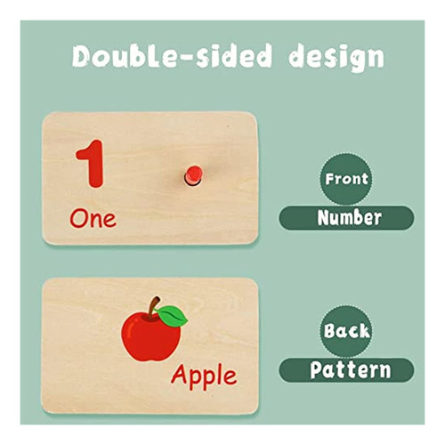 Contar Números De Madera: Aprender Matemáticas Educativas