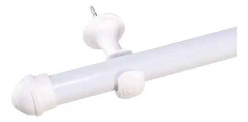 Varão De Cortina 3 Metros 28mm Cores Ferro Revestido Cor Branco