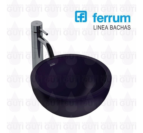 Bacha Ferrum Persis Uva Apoyo Baño Porcelana