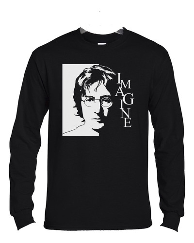 Polera Ml John Lennon Stencil 2 Rock Abominatron