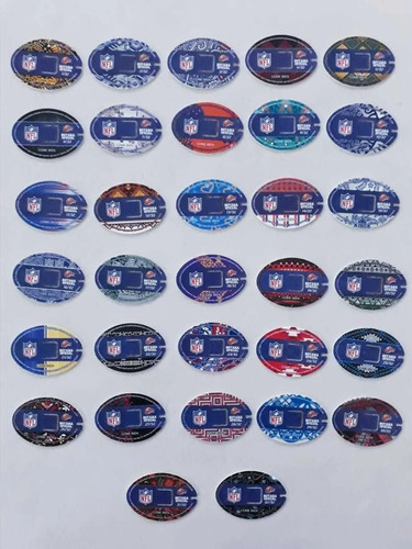 Colección Tazos De 32 Equipos De La Nfl Ruffles 2020