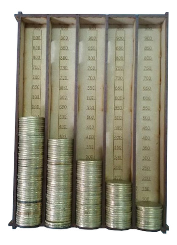 Contenedor Contador Organizador De Monedas Marimba 10 Pesos