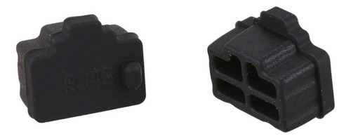 Porta De Hub Ethernet Cristalina Rj45, Tampa Anti-poeira, Pr