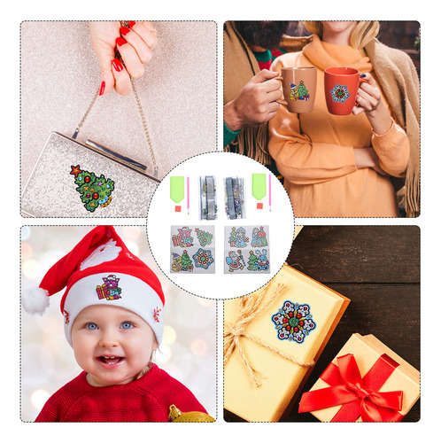 Pegatinas Navideñas Para Nevera Con Diseño De Animales, 2 Ju